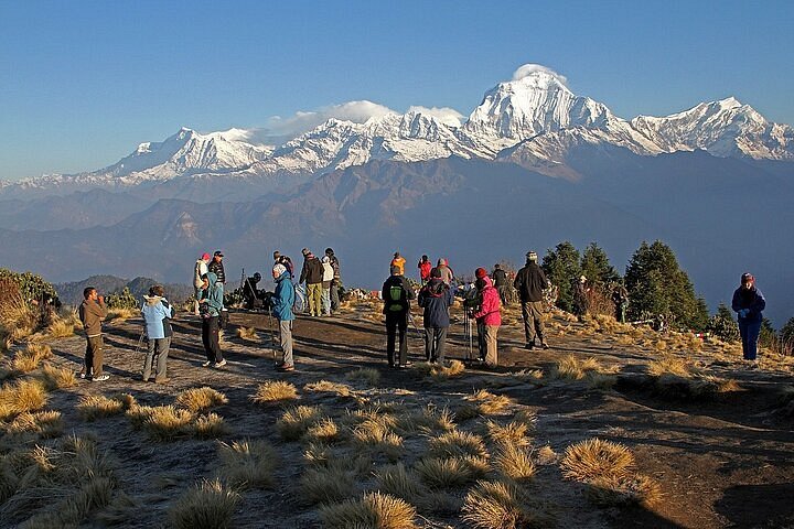 Day Private Poon Hill Trek and Tandem Paragliding in Pokhara